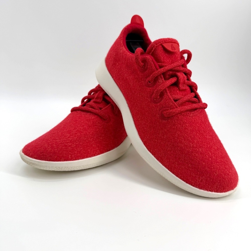 Allbirds Wool Runner Womens 6 Red Merino Wool Sustainable Comfort Sneakers
